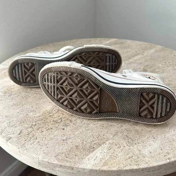 Converse White High-Top Sneakers - Picture 7 of 8